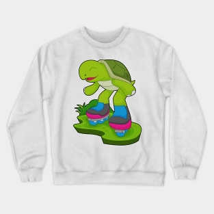 Turtle Inline skating Roller skates Crewneck Sweatshirt